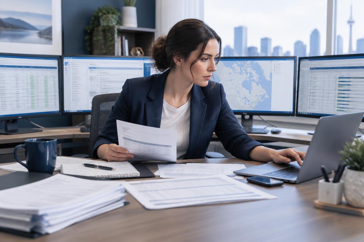 An in-house logistics coordinator balancing freight administration across several systems